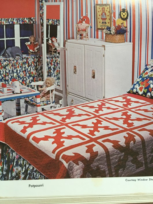Bright colours for a child's bedroom from Sewing for the Home.  Another Mary Brooks Picken book.