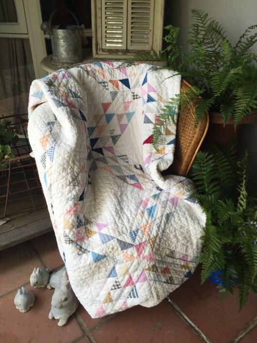 Ocean Waves quilt made 1932