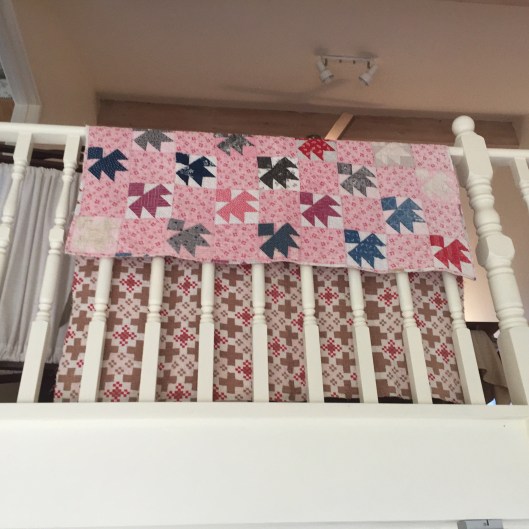 Gorgeous backing fabric on display.